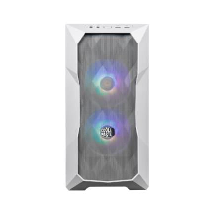 41690 - Gabinete Cooler Master TD300 MESH ARGB Mini Torre Mini ITX/Micro ATX 2xVentiladores Cristal Templado Color Blanco