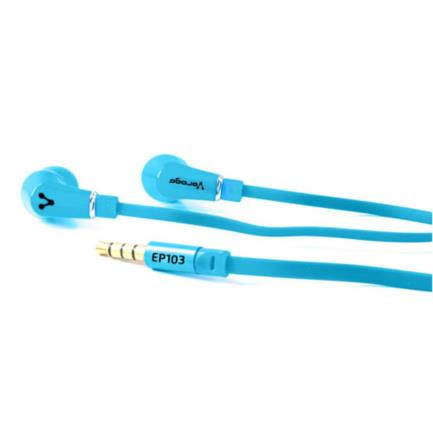 41934 - Audífonos Alámbricos Vorago EP-103 Manos Libres 3 5mm Color Azul