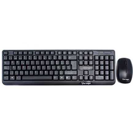 41954 - KIT VORAGO TECLADO Y MOUSE KM-302 INALAMBRICO NEGRO