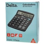 42549 - Calculadora Barrilito Delta Escritorio 12 Dígitos 14 5x12 cm Batería AA