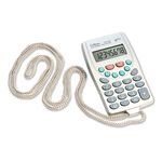 42571 - CALCULADORA CELICA MANO CORDON 8 DIGITOS BATERIA