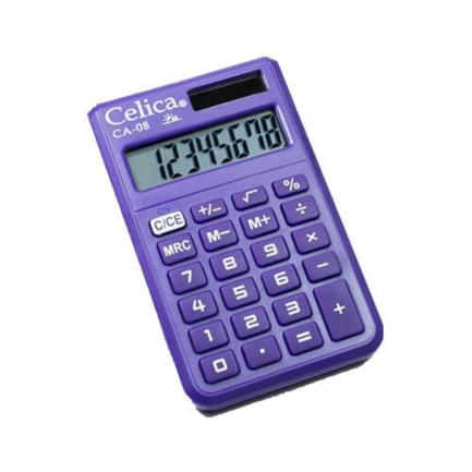 42592 - CALCULADORA CELICA DE BOLSILLO 8 DIGITOS MORADO