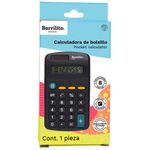 42558 - Calculadora Barrilito Bolsillo 8 Digitos 1 Pza