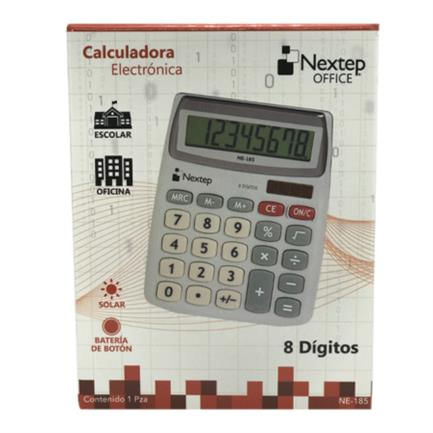 42700 - Calculadora Nextep 8 Dígitos Semi Escritorio Solar/Batería