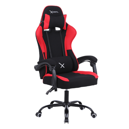 43078 - Silla Gamer Stylos XZ20 Tela/Brazo Ajustable Soporte Lumbar Color Rojo