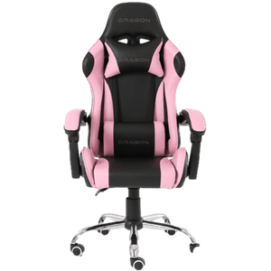 Silla Gamer Ergonómica Modelo Falkor Color Negro-Rosa Nxcaccal023