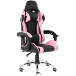 43124 - Silla Gamer Ergonómica Dragón XT Modelo Falkor Color Negro-Rosa