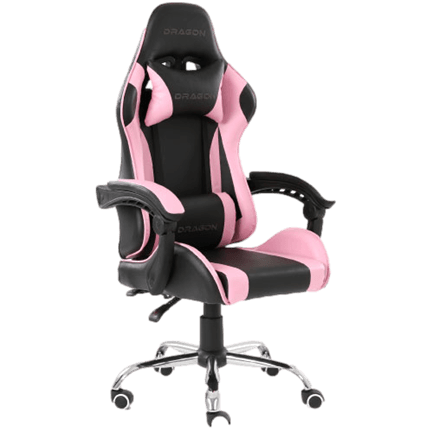 43124 - Silla Gamer Ergonómica Dragón XT Modelo Falkor Color Negro-Rosa