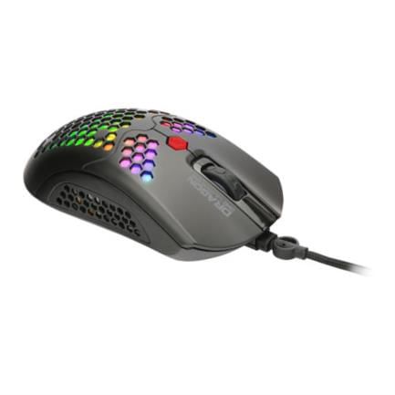43133 - Mouse Gamer Dragon XT USB 6400 dpi Ultra Ligero RGB 6 Botones Silenciosos