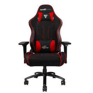 Silla Game Factor Cgc600 Tela Reclinable Con Descansa Brazos 4D Estrella Metálica Color Rojo-Negro Vocaccal008