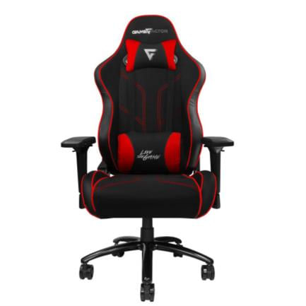 43142 - Silla Game Factor CGC600 Tela Reclinable con Descansa Brazos 4D Estrella Metálica Color Rojo-Negro