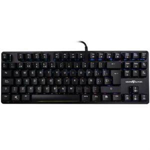 Teclado Mecánico Game Factor Kbg500-Bl Rgb Tenkeyless Usb Switch Azul Color Negro Voctecab019