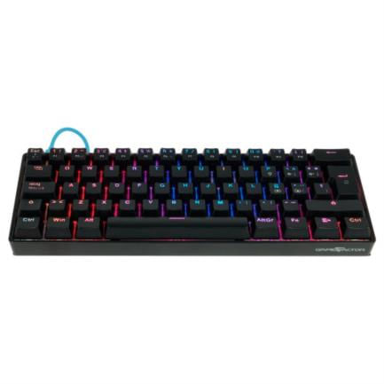 45551 - Teclado Mecánico Game Factor KBG560 RGB Teclas Extras Blue Intercambiables Blue Switch USB Color Negro