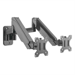 45676 - Soporte Monitor Manhattan Universal Pared para 2 Monitores 17" a 32" Pistón Hasta 8 Kg