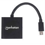 45681 - Adaptador Manhattan Activo Mini DisplayPort-M a HDMI-H 4K a 60Hz Color Negro