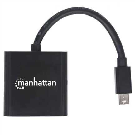 45681 - Adaptador Manhattan Activo Mini DisplayPort-M a HDMI-H 4K a 60Hz Color Negro