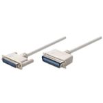 46433 - Cable Manhattan para Impresora DB25-M Cen36-M 1 8m Color Blanco
