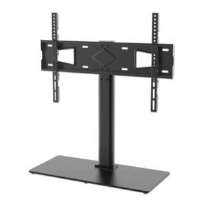 Soporte Manhattan Montaje Para Tv 32" A 65" Altura Ajustable Color Negro Mncsopab076