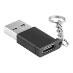 47272 - Adaptador Steren Tipo Llavero Jack USB-C a Plug USB 3 0