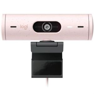 Cámara Web Logitech Brio 500 Fhd Resolución 1080P Corrección Iluminación Encuadre Automático Color Rosa Loccamab029