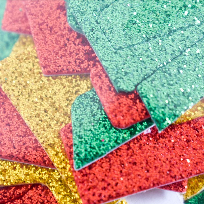 53446 - FIGURAS DE FOAMY DIAMANTADO CON ADHESIVO LETRAS C/38 PIEZAS