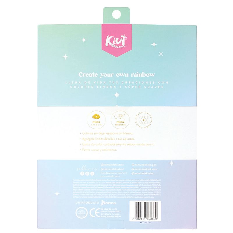 52773 - LAPICES DE COLOR 15-L RED KIUT