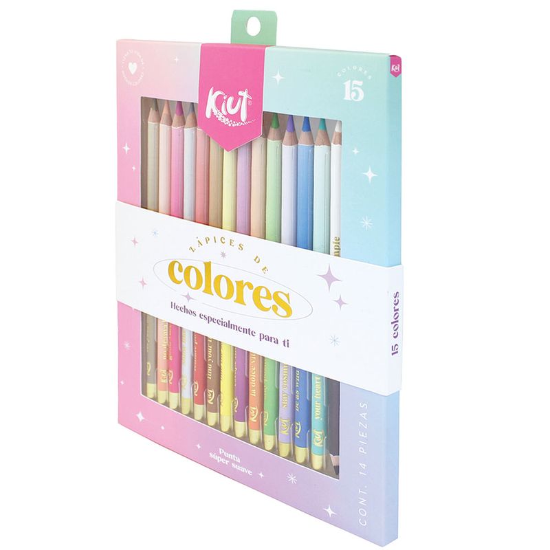 52772 - LAPICES DE COLOR 15-L RED KIUT