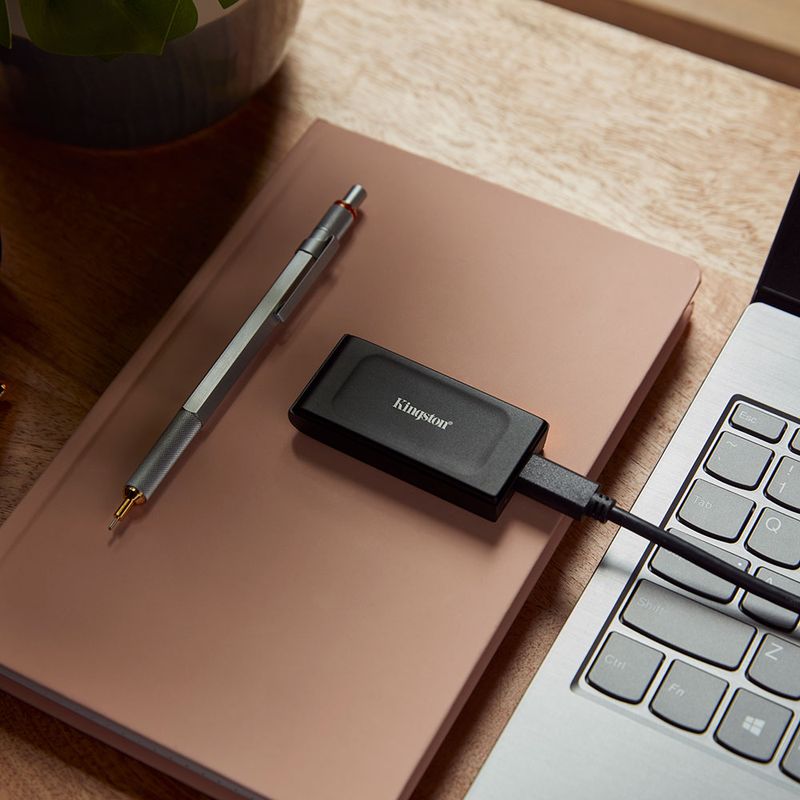 UNIDAD DE ESTADO SOLIDO EXTERNO KINGSTON XS1000 1TB USB 32 NEGRO