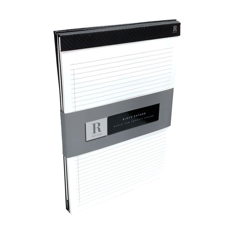 55754 - BLOCK EJECUTIVO BLANCO CARTA 50H RAYAS C/2 PZAS