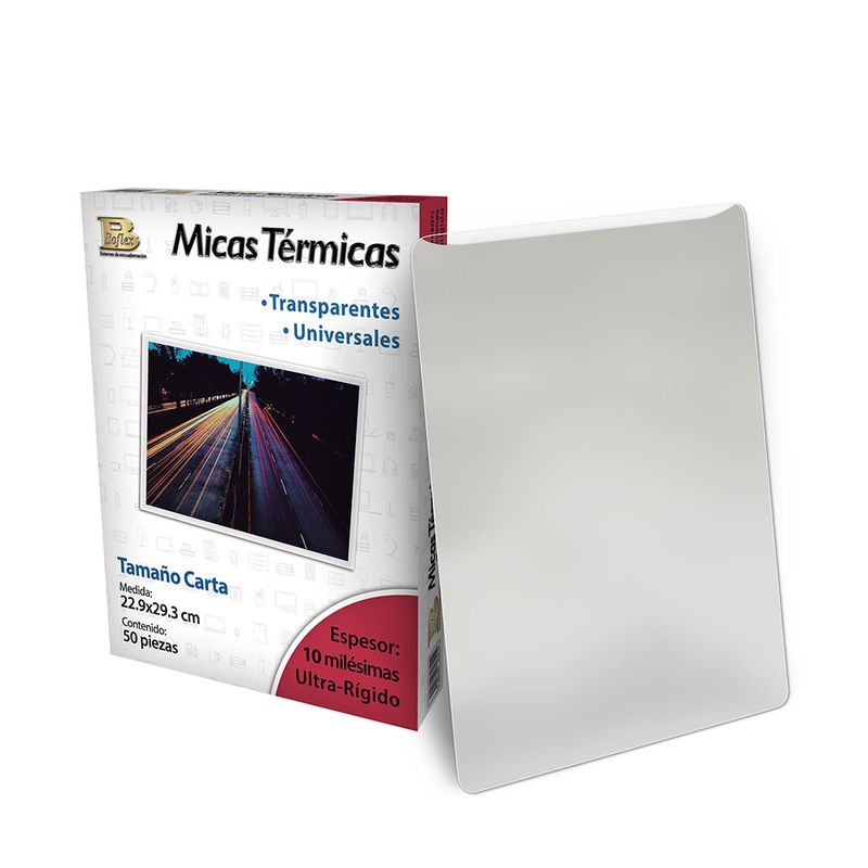 55177 - MICA TERMICA CARTA 50 PZAS (10 mil) BOFLEX