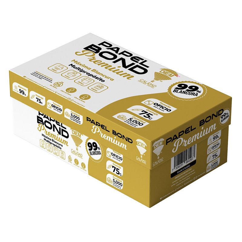 55977 - PAPEL DIEM-99 OFICIO BLANCO 37K C/500HJS