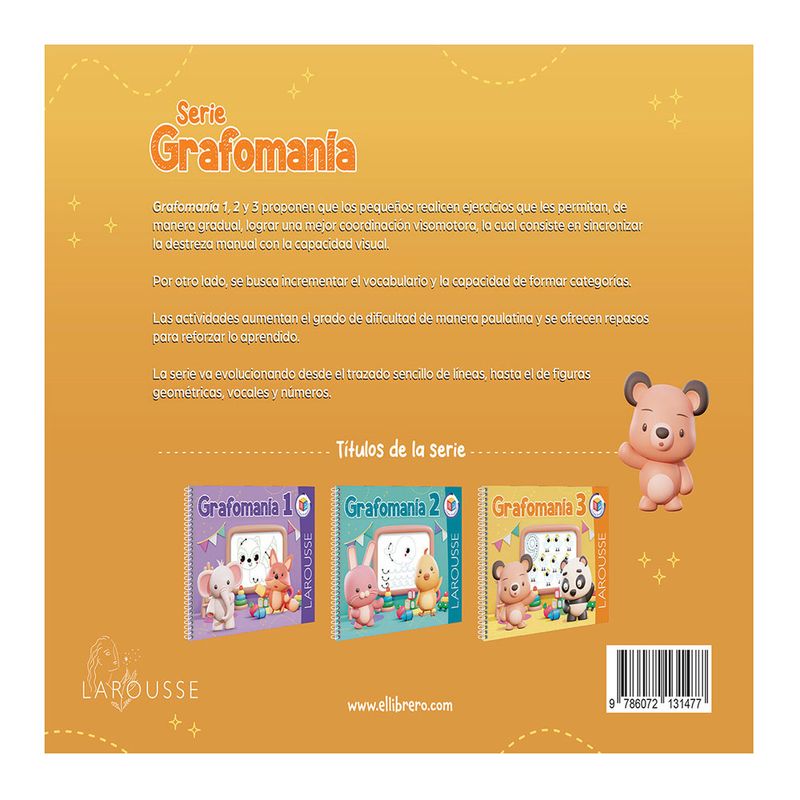 56115 - LIBRO PREESCOLAR GRAFOMANIA 3 CON 112 PAG