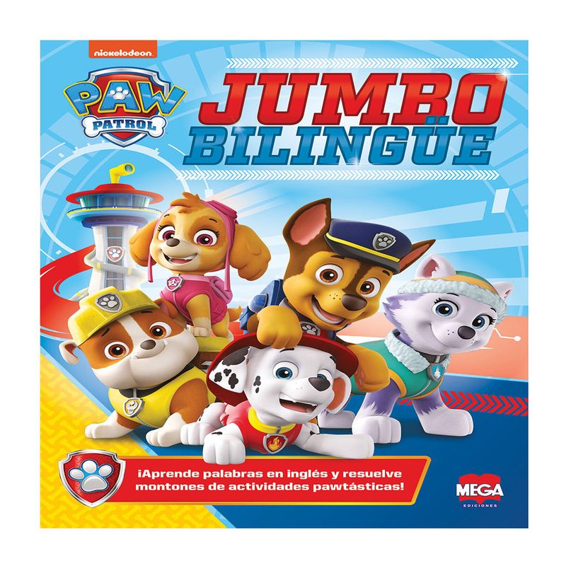 55868 - LIBRO COLOREAR JUMBO PAW PATROL BILINGÜE 224 PAG