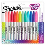 55924 - MARCADOR PERMANENTE FINO GLAM POP CON 12 SHARPIE
