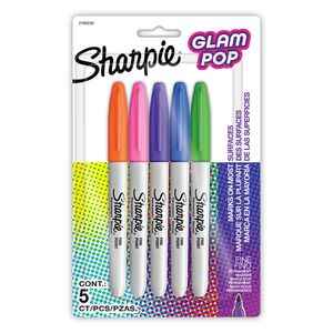 Marcador Permanente Fino Glam Pop Con 5 Sharpie 2185230