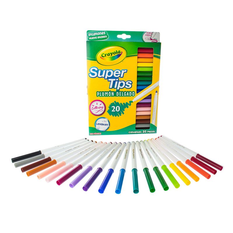 56139 - PLUMONES DELGADOS RED SURTIDOS CON 20 CRAYOLA