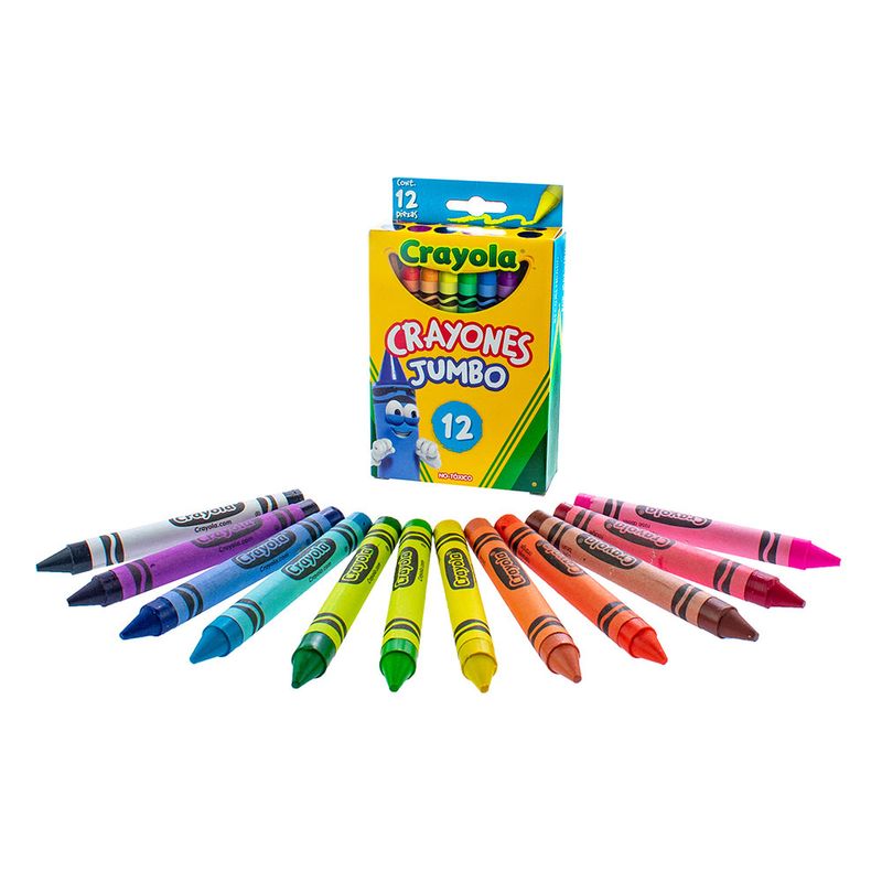 56125 - CRAYON REDONDO JUMBO CON 12 CRAYOLA