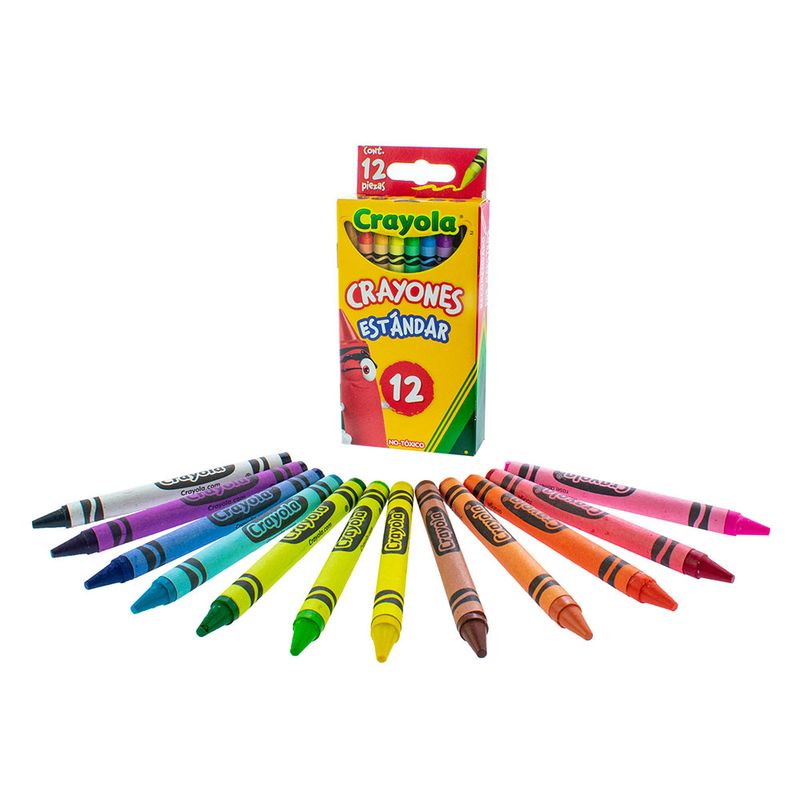 56126 - CRAYON REDONDO ESTANDAR CON 12 CRAYOLA