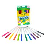 56134 - PLUMONES DELGADOS SURTIDOS CON 12 CRAYOLA