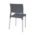 55969 - SILLA VISITA SIN BRAZOS REEF POLIPROPILENO GRIS