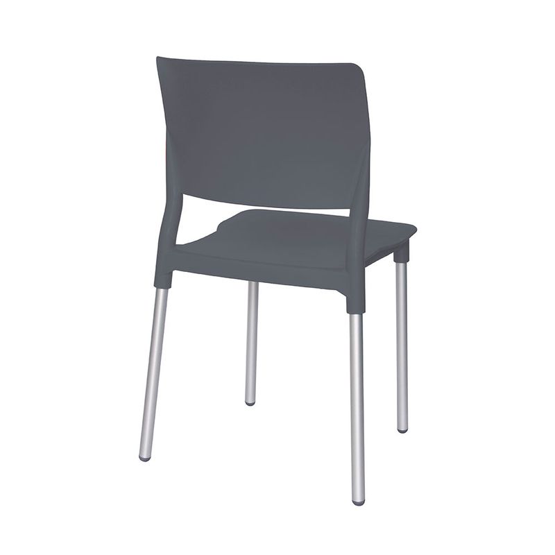 55969 - SILLA VISITA SIN BRAZOS REEF POLIPROPILENO GRIS