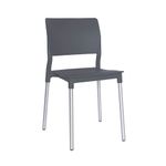 55967 - SILLA VISITA SIN BRAZOS REEF POLIPROPILENO GRIS