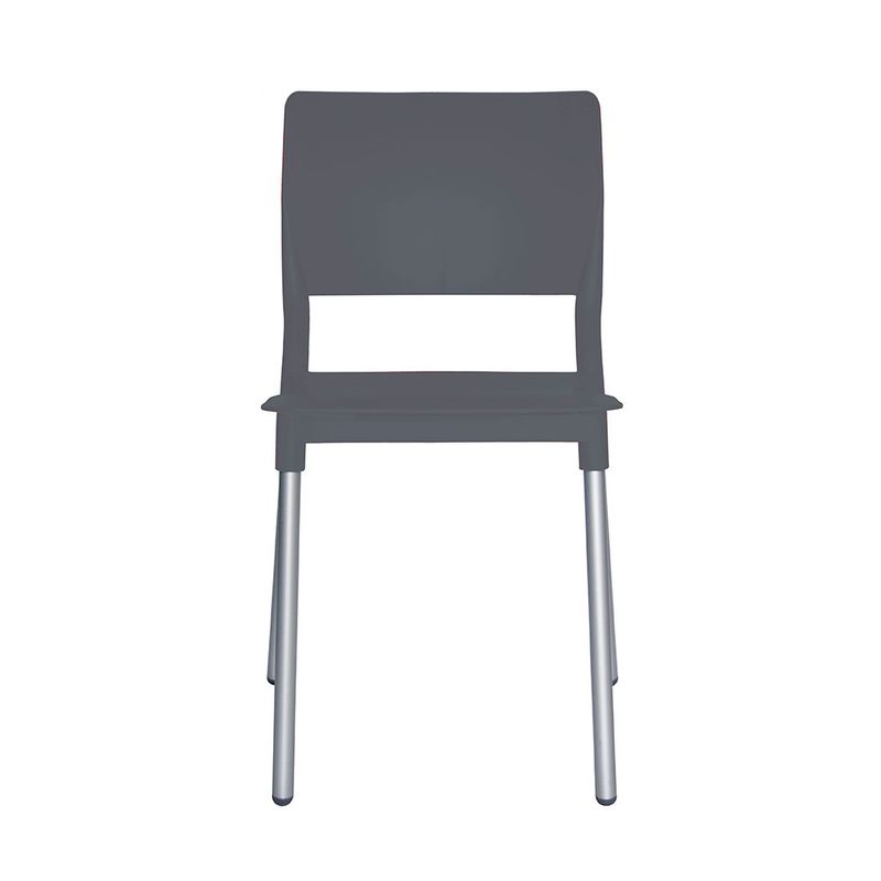 55875 - SILLA VISITA SIN BRAZOS REEF POLIPROPILENO GRIS