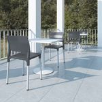 56095 - SILLA VISITA SIN BRAZOS REEF POLIPROPILENO GRIS