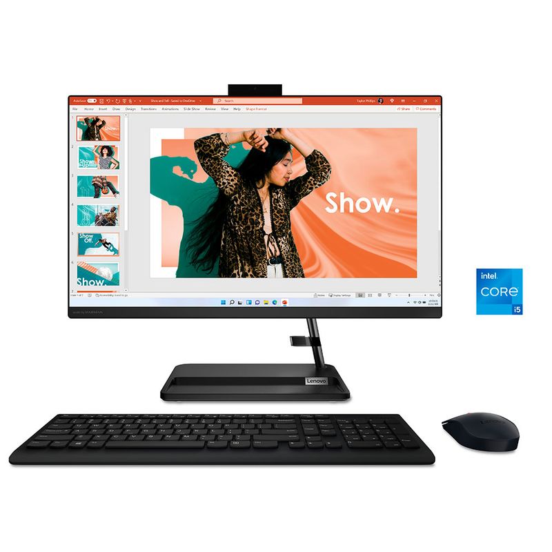 56181 - COMPUTADORA ALL IN ONE LENOVO IDEACENTER 3 24IAP7, CORE i5-13420H, 8GB RAM, 512GB SSD, 23 8 FHD, WIN11 HOME