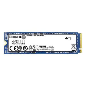 Unidad De Estado Solido Kingston Nv3 4000Gb M.2 2280 Nvme Pcie Gen 4X4 R.6000Mb/S W.5000Mb/S Snv3S/4000G