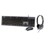 57154 - Kit Teclado+Mouse+Diadema para Oficina PERFECT CHOICE PC-201700