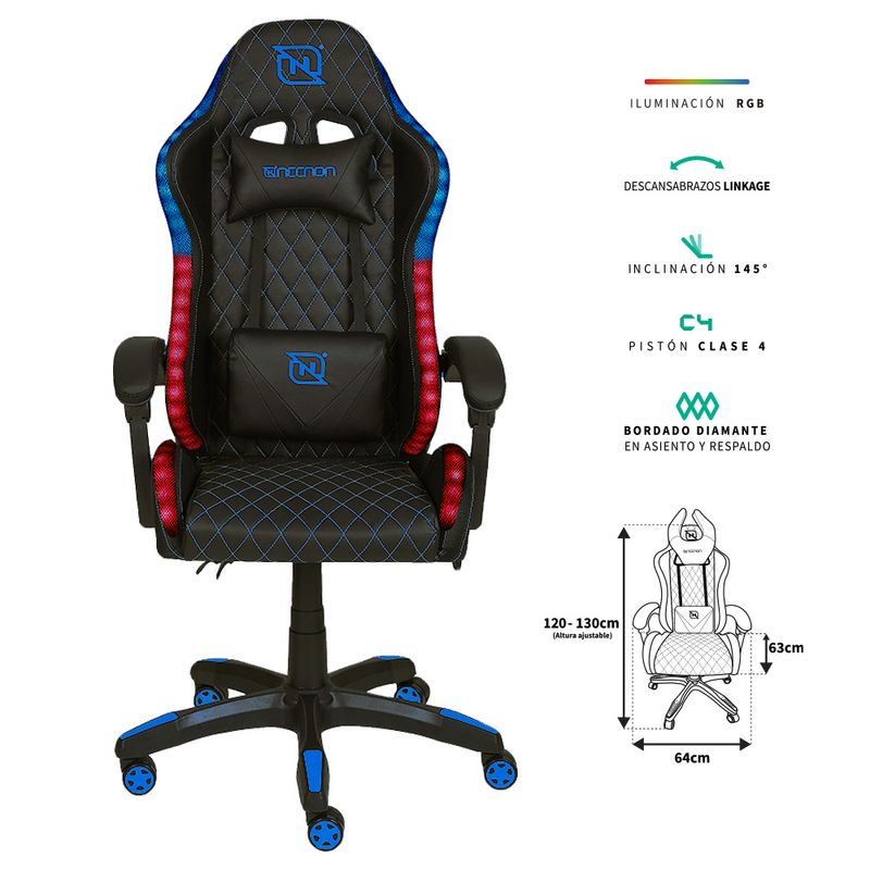 57588 - silla gaming NECNON NSG-RGB-1