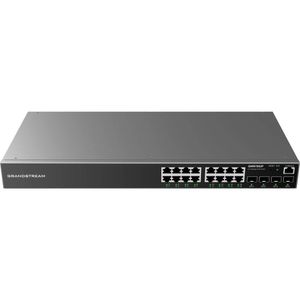 Switch Gigabit Ethernet Administrable De 16 Puertos Poec + 4 Puertos Sfp Uplink, Hasta 240W De Salida, Compatible C Gwn7802P