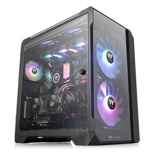 Gabinete  Thermaltake View 51 Tg Argb, Gabinete, Mini Itx Hasta E-Atx, Negro Ca-1Q6-00M1Wn-00